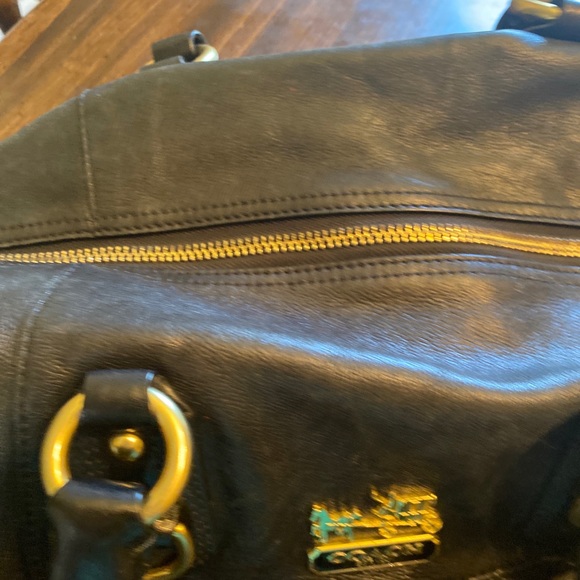 Coach Style No. L0882-12949 Black Leather Satchel 16"L x 7"W x 13"H - Picture 9 of 9